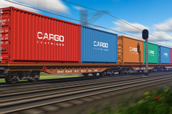 Image of railroad cargo freight cars